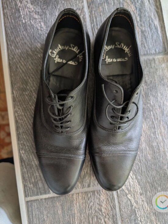 Santoni black leather oxfords US6/UK5/EU 39 main image 7